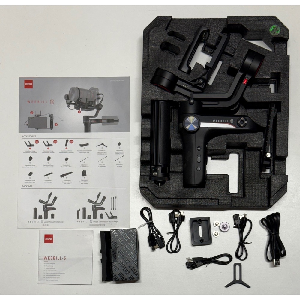 Zhiyun Weebill S Handheld Gimbal Stabilizer for DSLR Cameras Black, Tested Works